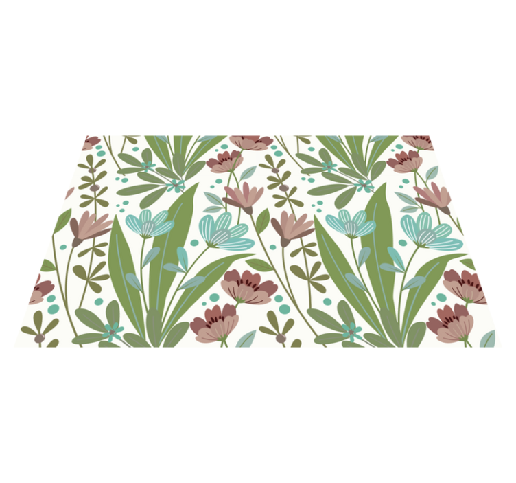 Original placemat botanical leaf pattern - TenStickers