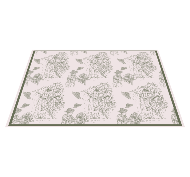 Original placemat harvesting nature scene - TenStickers