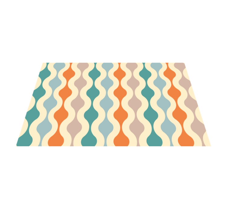 Wavy Color Pattern modern placemat - TenStickers