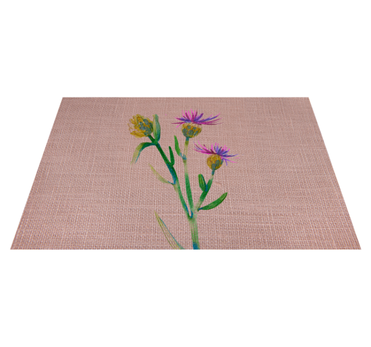 Woven thistle vinyl table mat - TenStickers