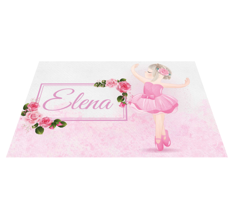 Ballet dancer Personalised placemats - TenStickers