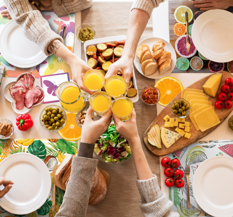 Original placemat tropical fruit design - TenStickers