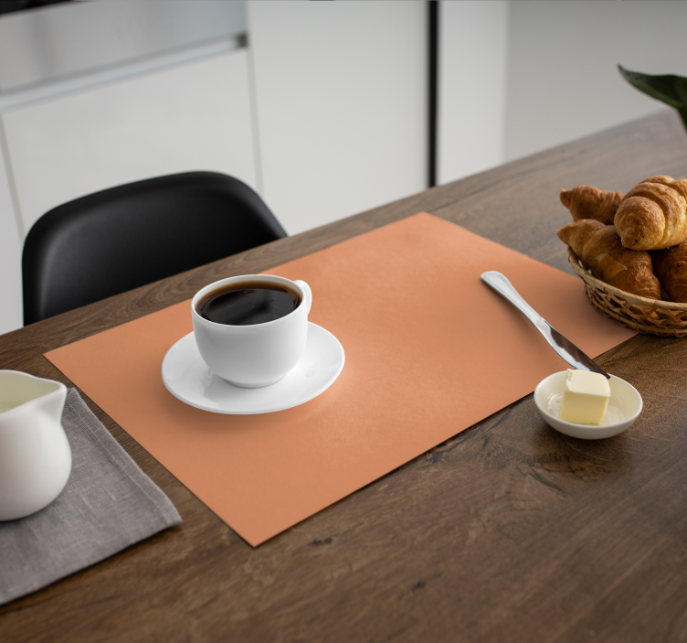 Apricot Crush vinyl Placemats - TenStickers
