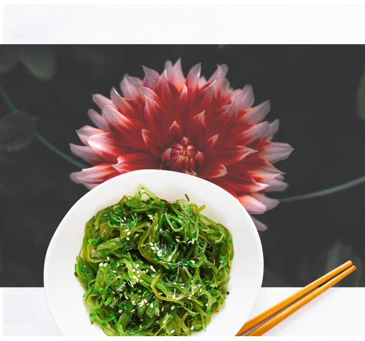 Atypical flower design original placemats - TenStickers