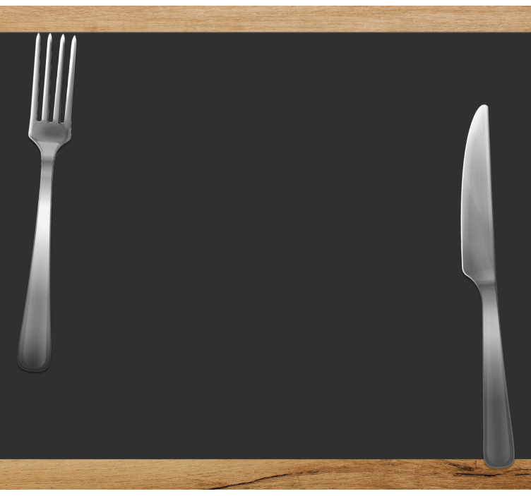 Black elegant Vinyl placemats - TenStickers