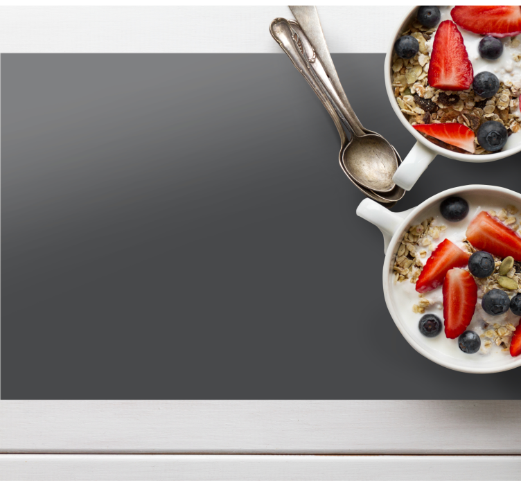 Dark grey Vinyl placemats - TenStickers