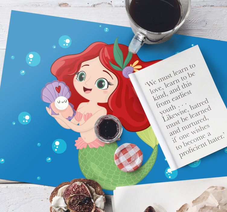 Disney Ariel swimming children placemats - TenStickers