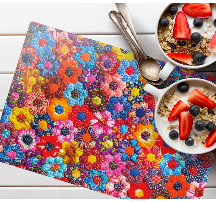 Flower patch original placemats - TenStickers