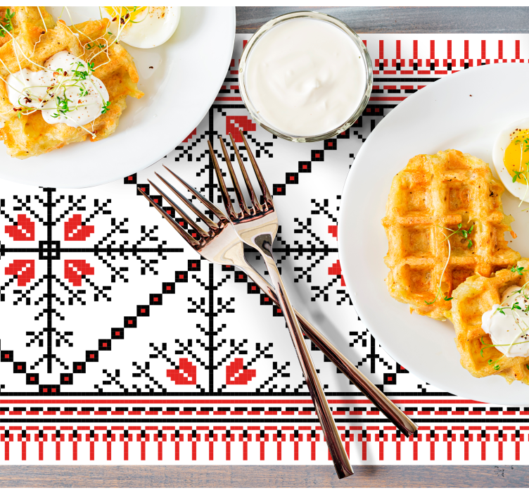 Folk art floral placemats - TenStickers