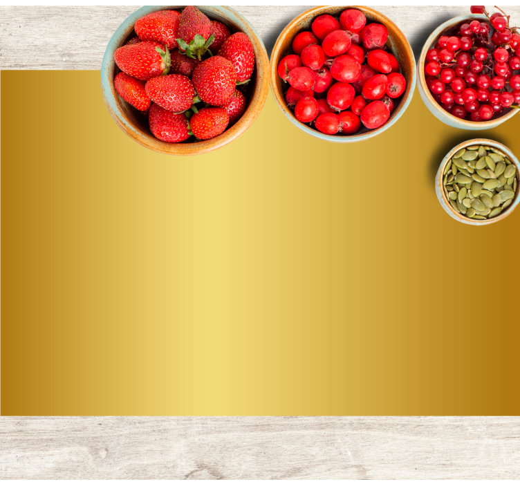 Gold metallic Vinyl placemats - TenStickers