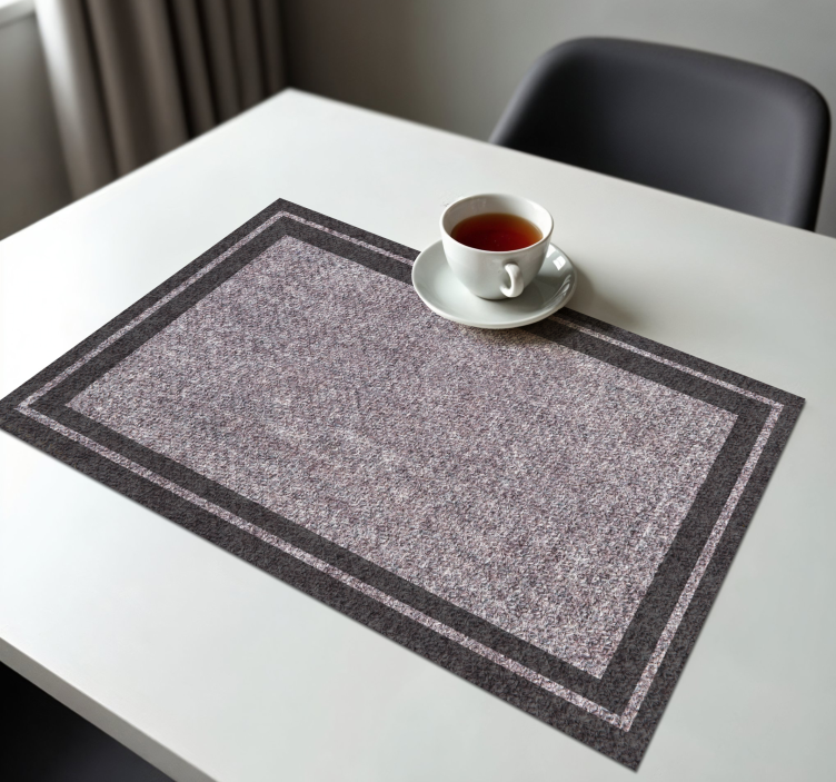 Grey textured placemat - TenStickers