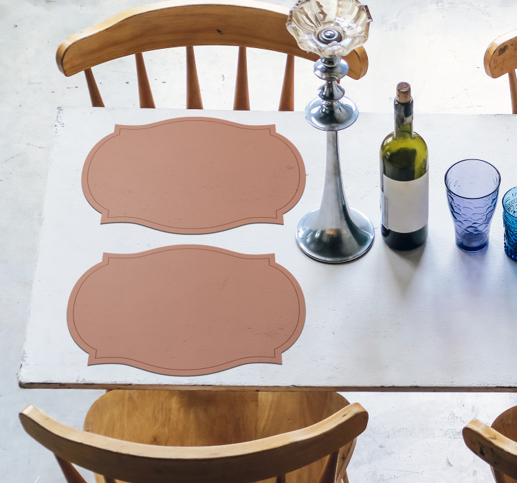 label shape Placemats - TenStickers