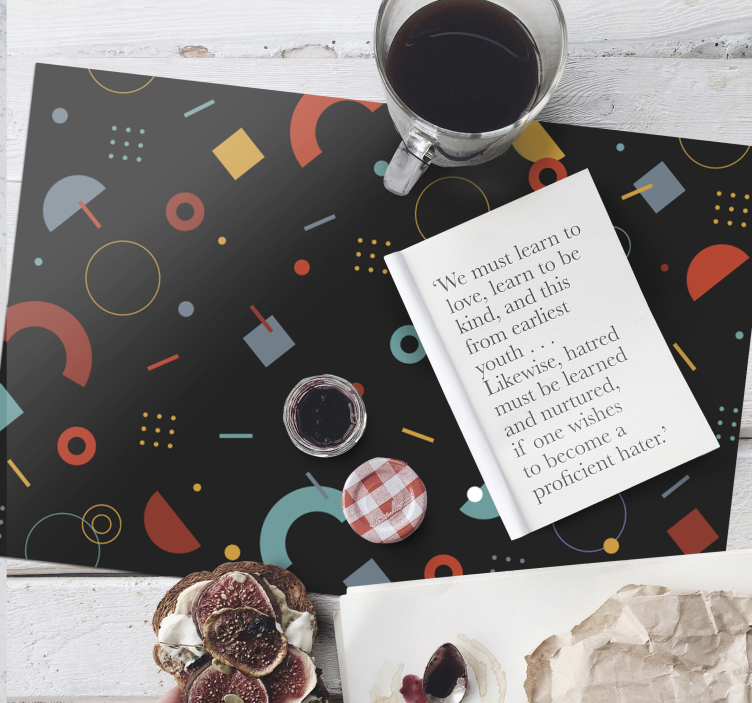 Modern Circle Shapes modern placemats - TenStickers