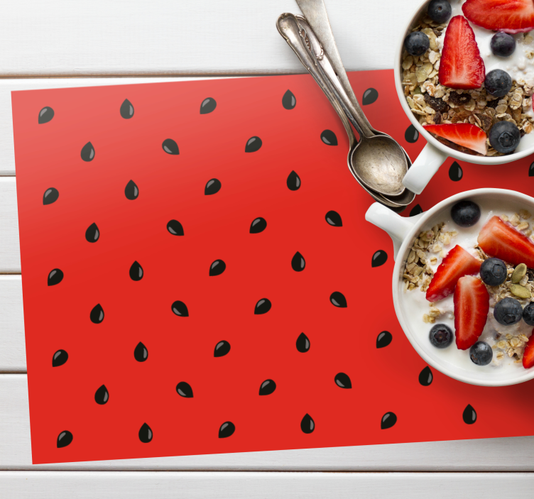 Seamless pattern watermelon original placemats - TenStickers