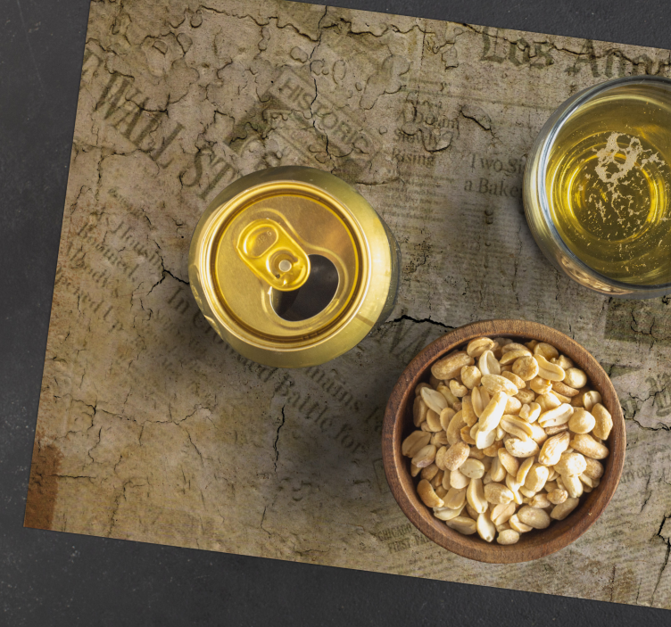 Vintage Newspaper original placemats - TenStickers