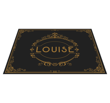 Ornamental name placemats - TenStickers