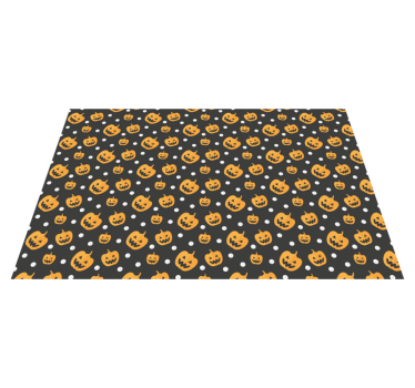 Halloween placemat with pumpkin pattern design - TenStickers