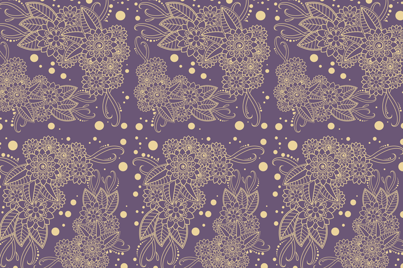Placemat botanical illustration design - TenStickers