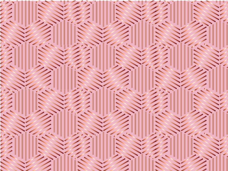 Metalic hexagon  modern placemats - TenStickers