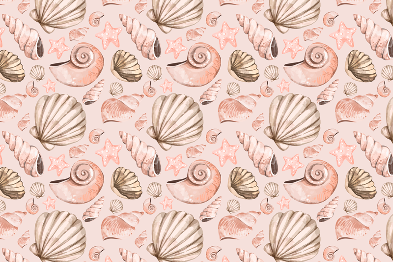 Original placemat with seashell design - TenStickers