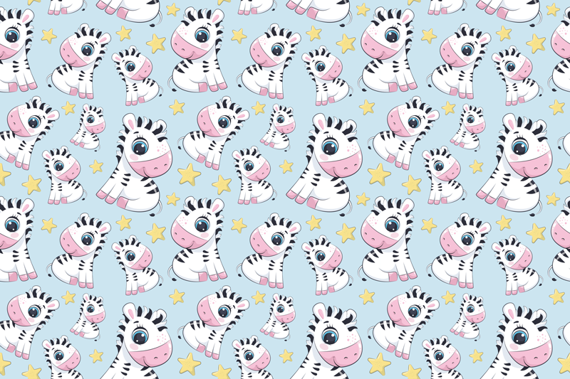 Children placemat with adorable zebra design - TenStickers