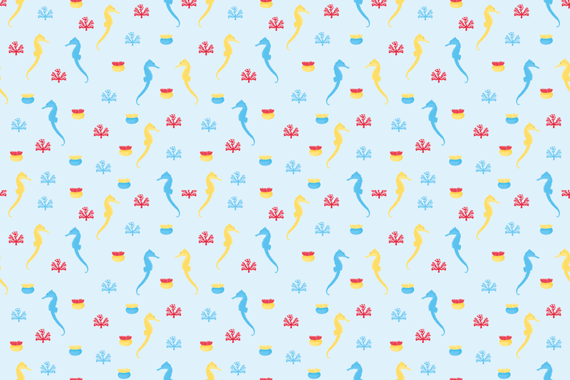 Original placemat colorful underwater design - TenStickers
