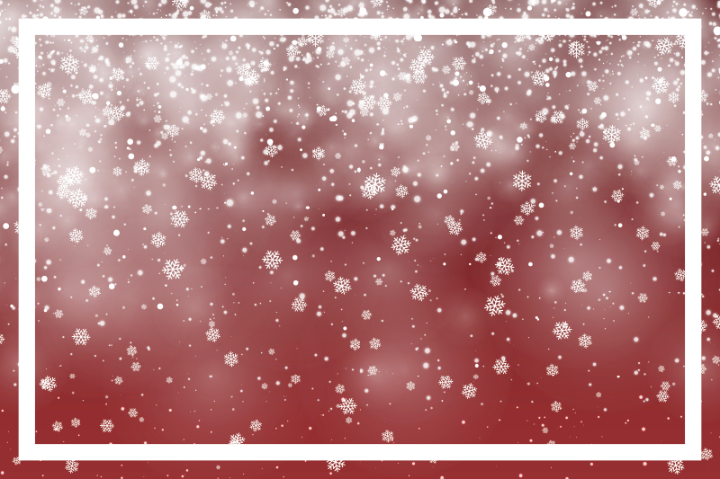 Christmas placemat with festive snowflake design - TenStickers