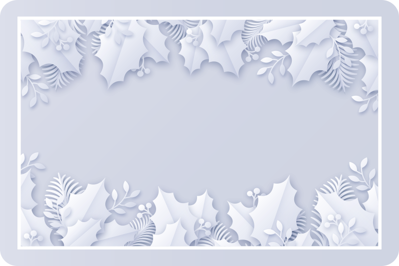 Christmas placemat with stylish festive design - TenStickers
