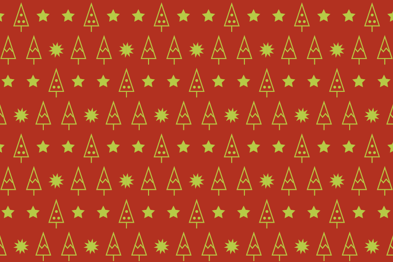 Christmas placemat with festive tree design - TenStickers
