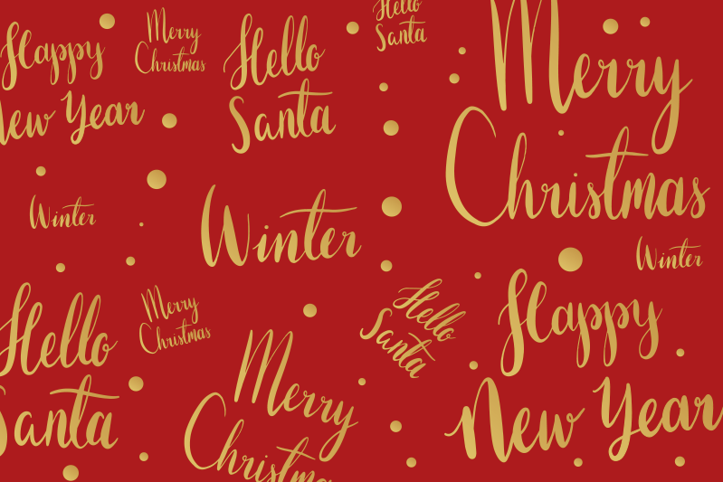 Christmas placemat with cheerful holiday designs - TenStickers