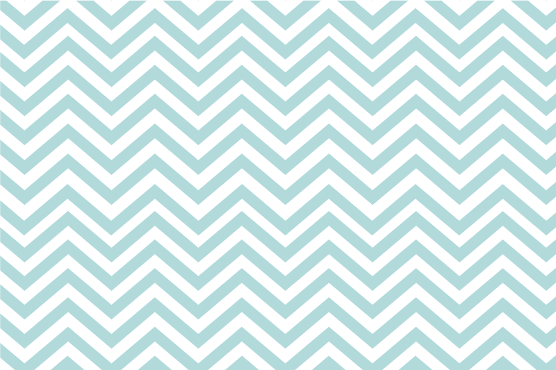 Turquoise zig zag pattern original placemats - TenStickers