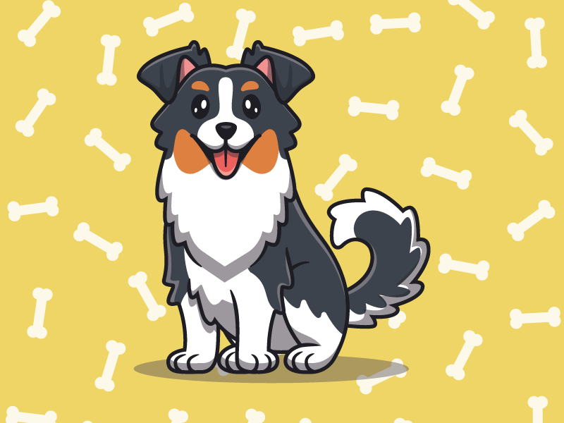 Children placemat cute dog design - TenStickers