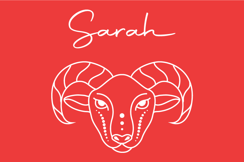 Personalizable placemat with stylized ram design - TenStickers