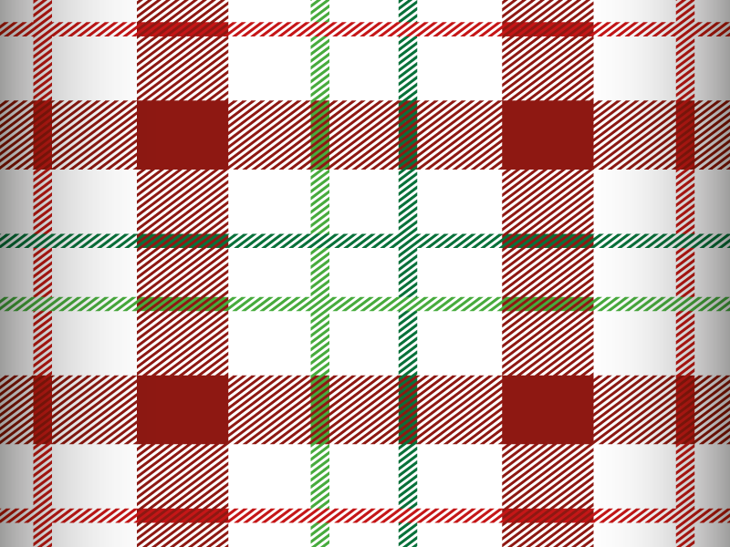Christmas placemat in plaid pattern design - TenStickers