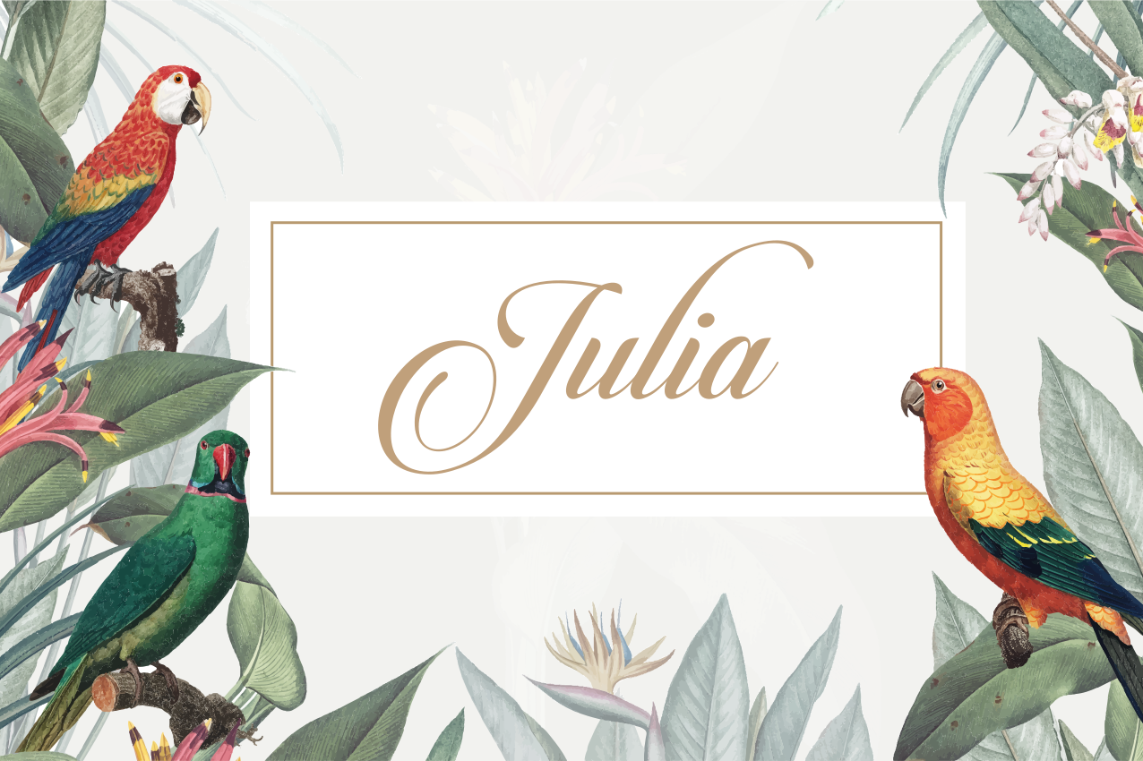 Personalizable placemat elegant name placement - TenStickers