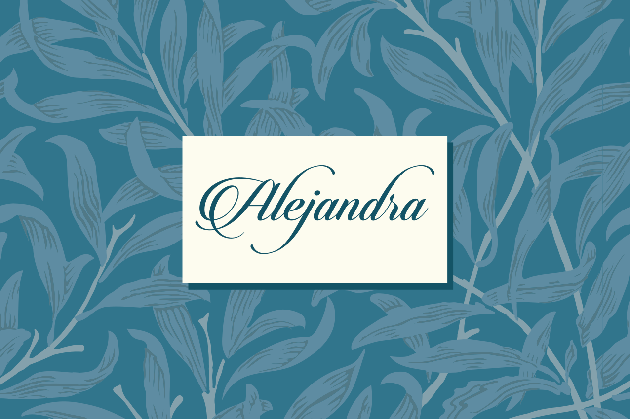 Personalizable placemat elegant leaf design - TenStickers