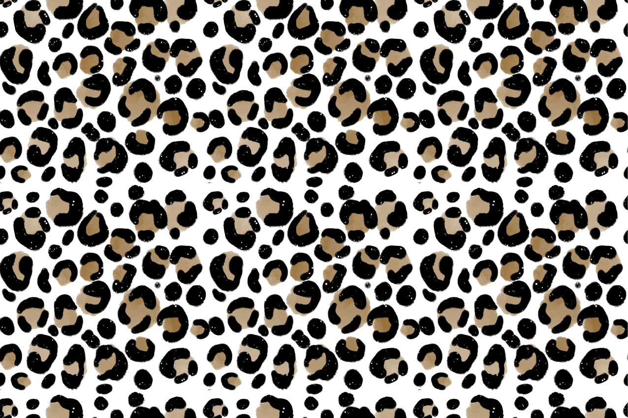 Leopard print pattern placemat - TenStickers