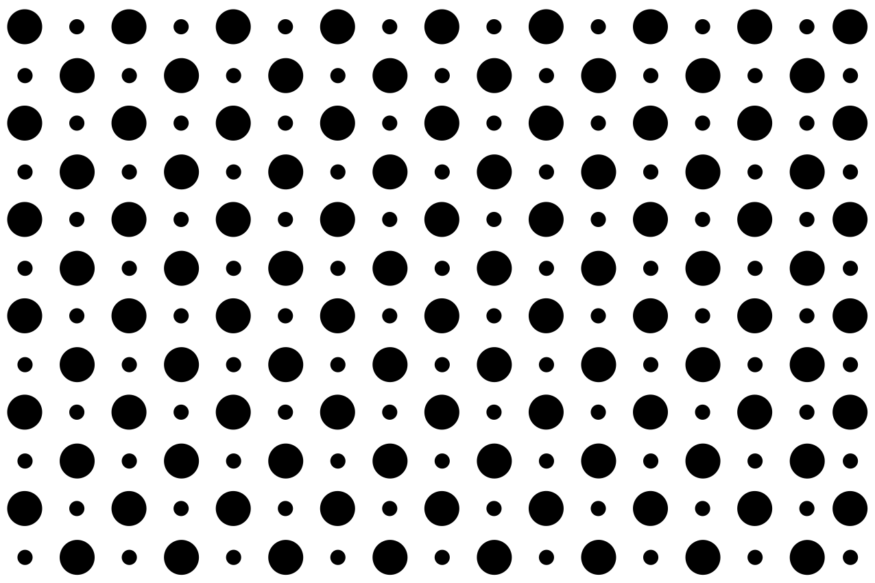 Black polka dots placemat - TenStickers
