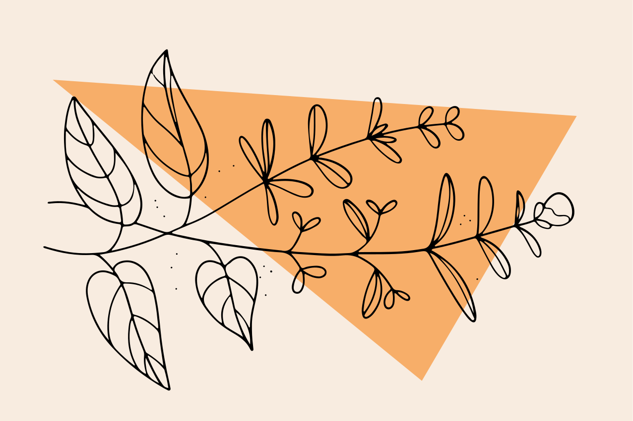 Original placemat floral abstract design - TenStickers