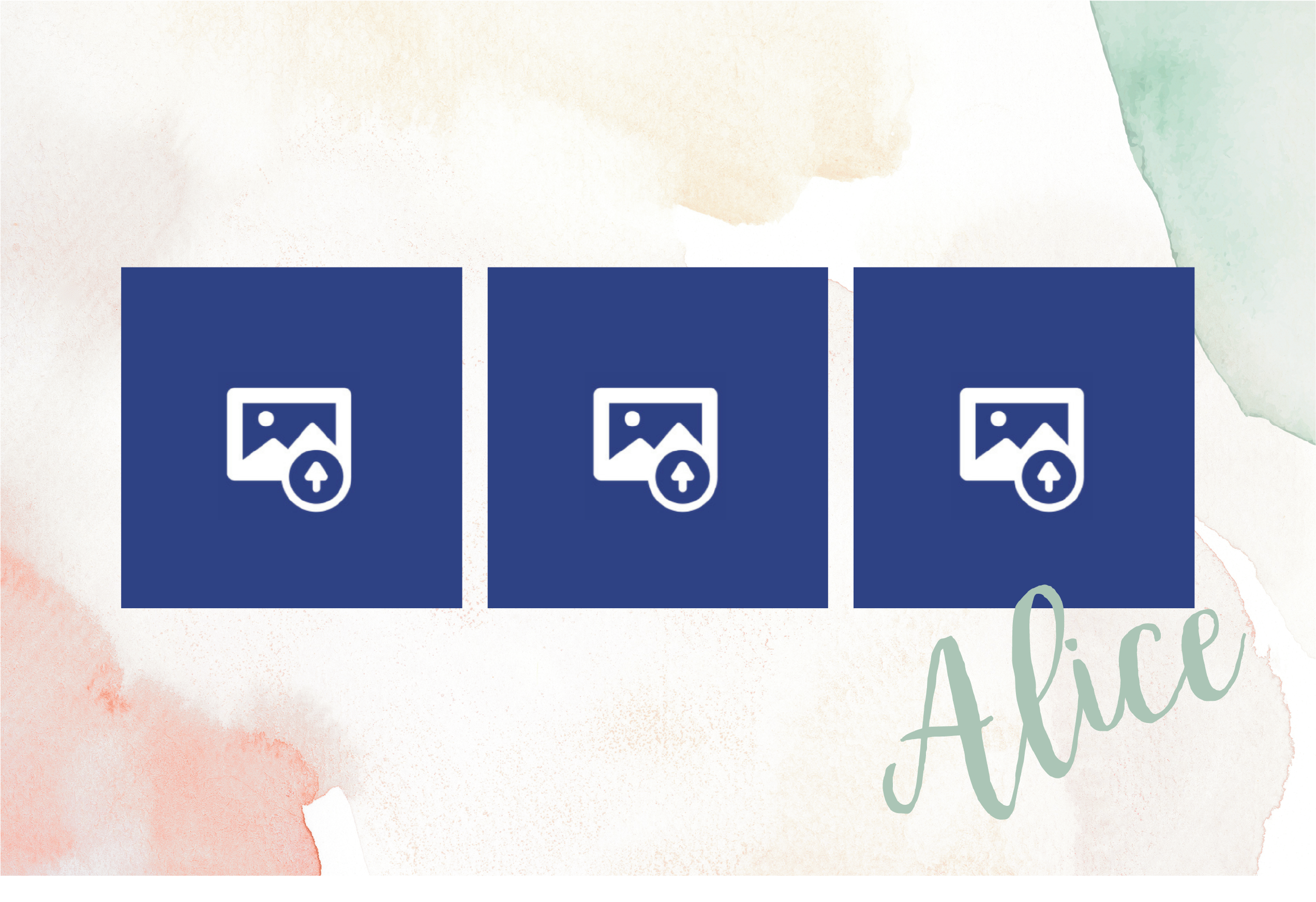 Picture and name Personalised placemats - TenStickers