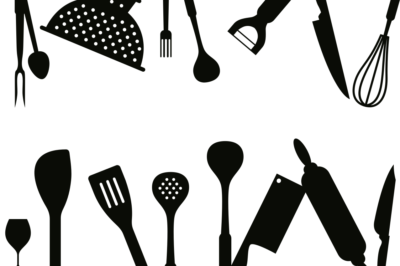 Original placemat kitchen utensils set - TenStickers