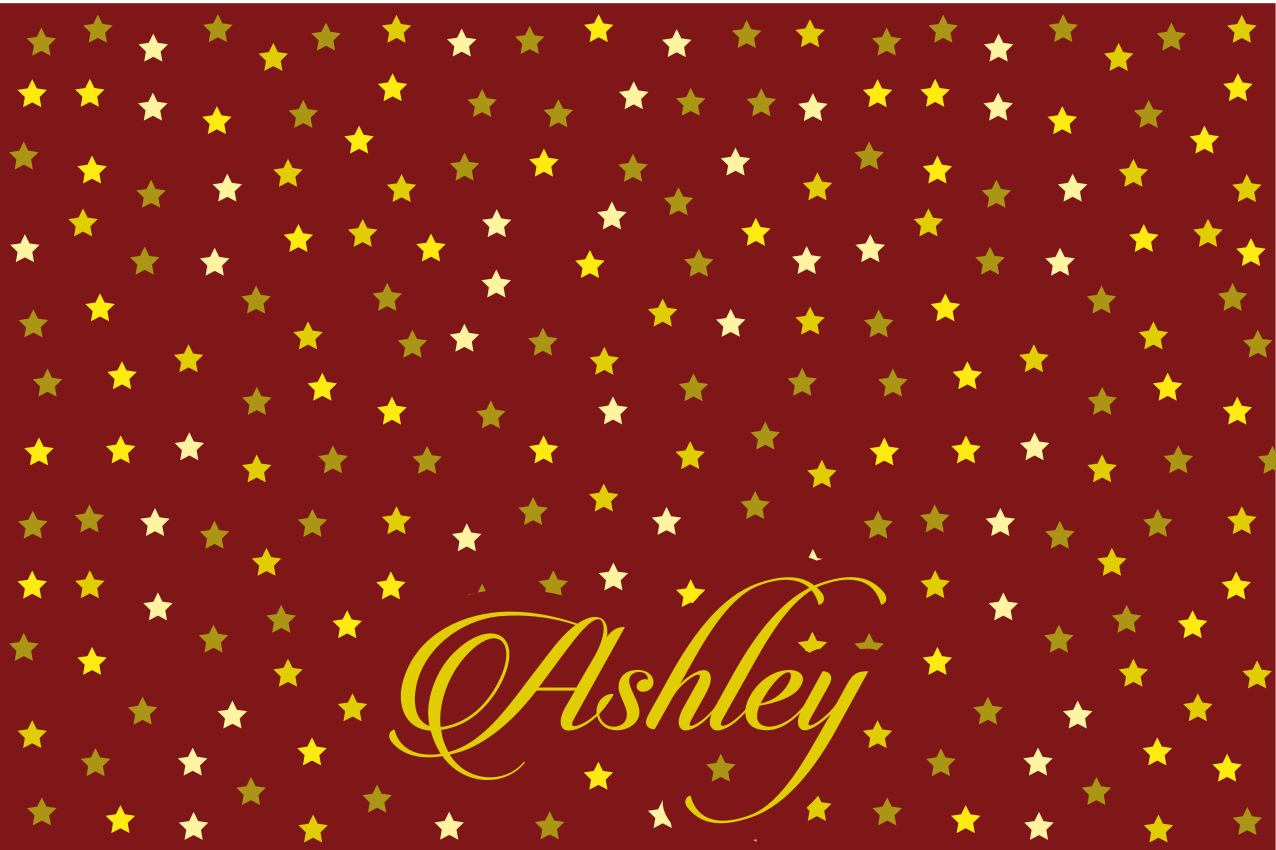 Personalizable placemat starry personalized platter - TenStickers