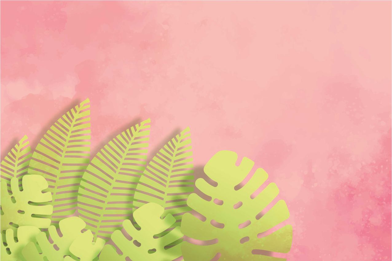 Original placemat botanical leaf design - TenStickers