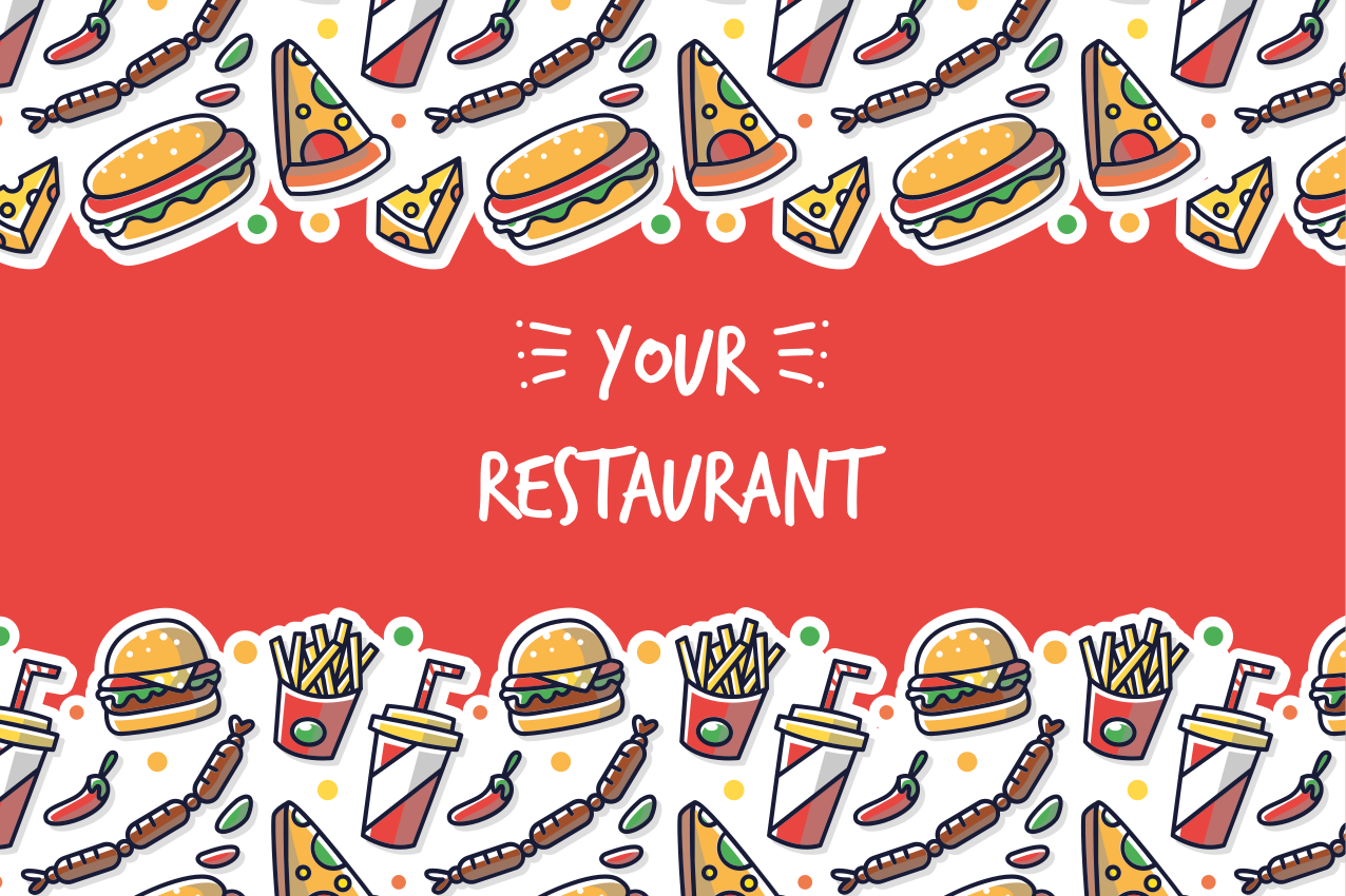 Original placemat food inspired artwork - TenStickers