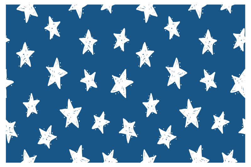 Navy and white stars elegant placemats - TenStickers