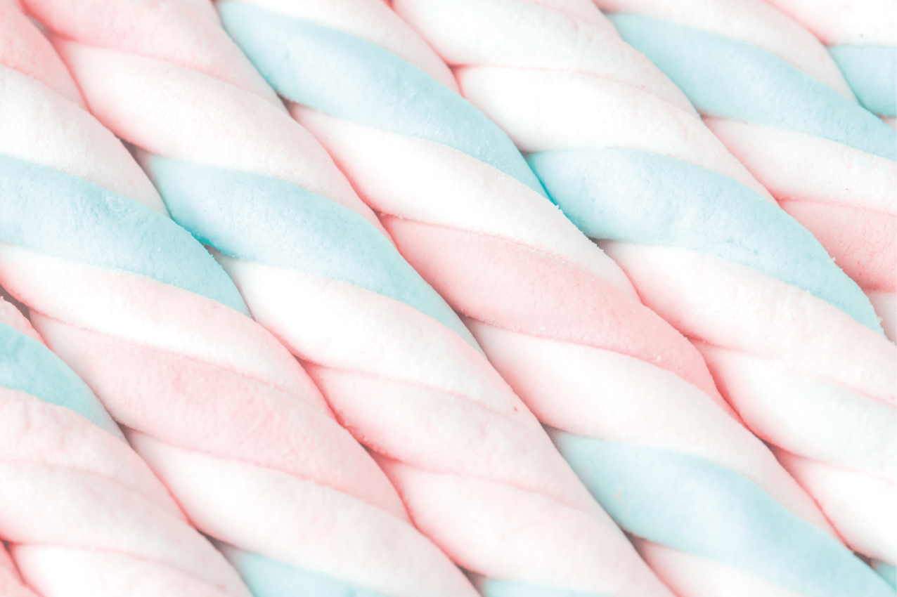 Original placemat twisted cotton candy - TenStickers