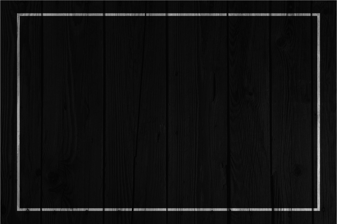 Black with white border elegant placemats - TenStickers