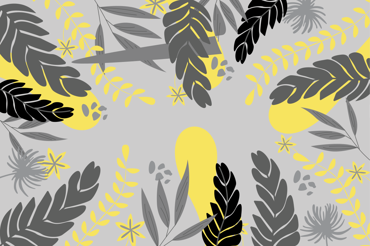 Botanical leaf concept placemat - TenStickers