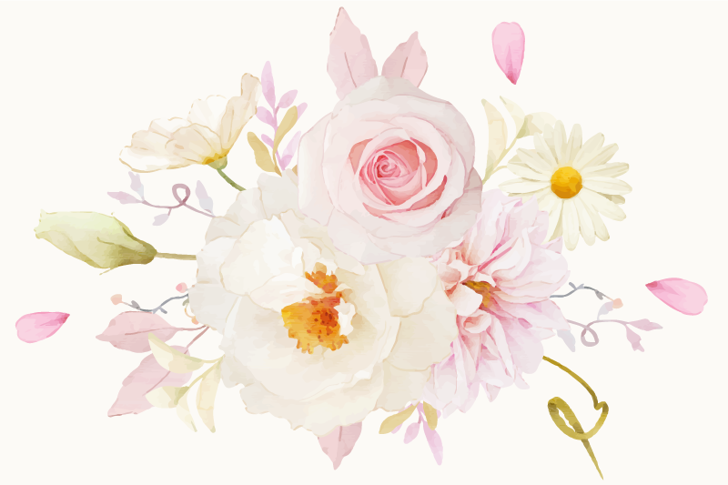 Original placemat floral arrangement joy - TenStickers