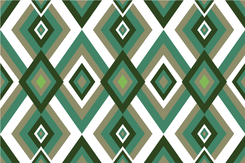 Modern placemat geometric design arrangement - TenStickers